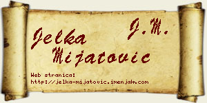 Jelka Mijatović vizit kartica